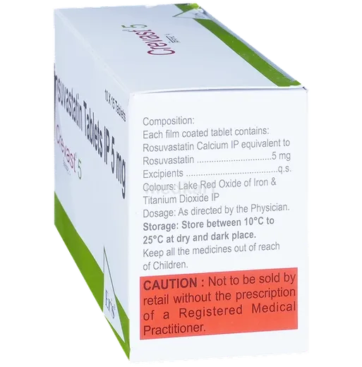 crevast 5mg tablet 15's